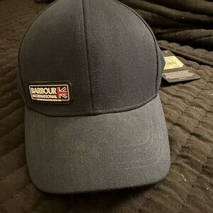 Barbour England hat, navy and brand new with tags